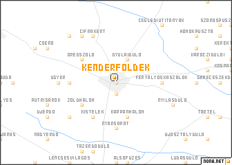 map of Kenderföldek