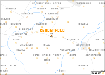 map of Kenderföld