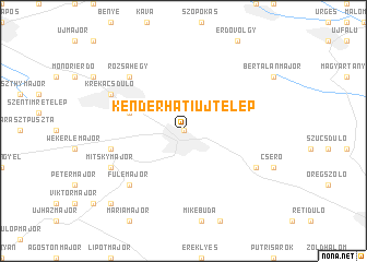 map of Kenderháti Újtelep