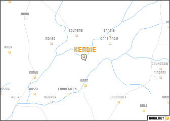 map of Kendié