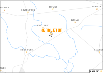 map of Kendleton