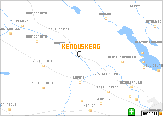 map of Kenduskeag