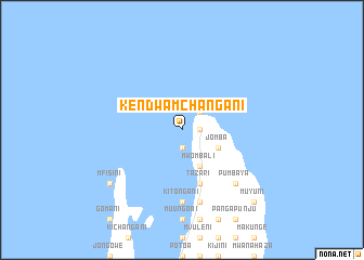 map of Kendwa Mchangani