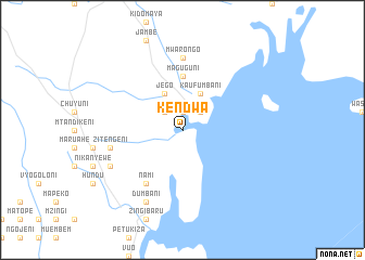 map of Kendwa