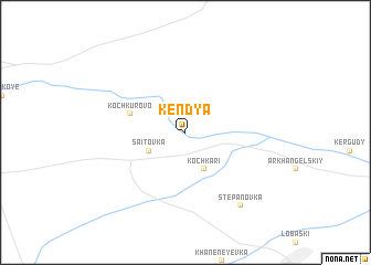 map of Kendya