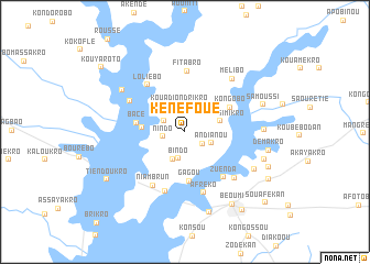 map of Kénéfoué