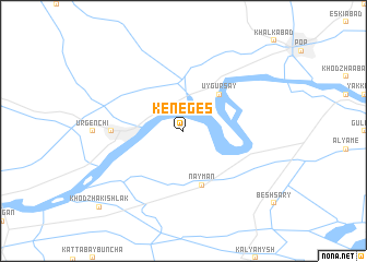 map of Keneges