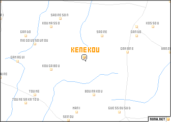 map of Kénékou