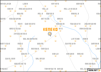 map of Kénéko