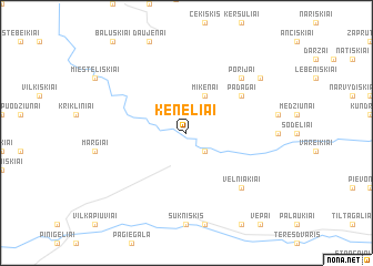 map of Keneliai