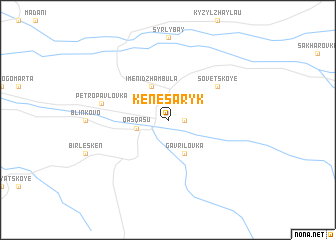 map of Kenesaryk