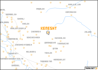 map of Kenesht