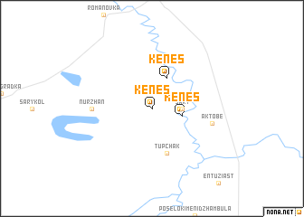 map of Kenes