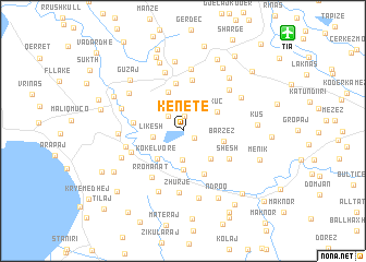 map of Kënetë