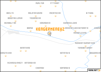 map of Kenger-Meneuz