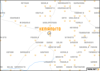 map of Kéniandito