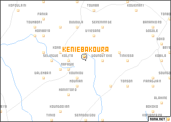 map of Kéniebakoura