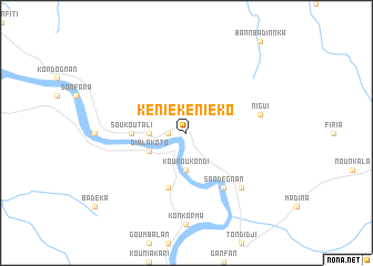 map of Kéniékéniéko