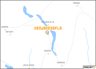 map of Kenjak-e Soflá