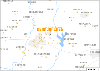 map of Kenmon Acres