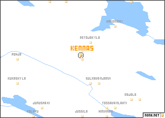 map of Kennäs