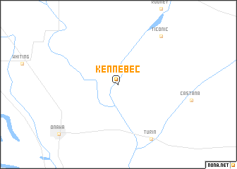 map of Kennebec