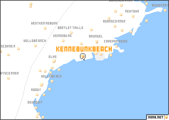 map of Kennebunk Beach