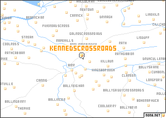 map of Kennedʼs Cross Roads