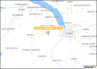 map of Kennedy Corner