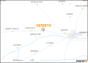 map of Kenneth