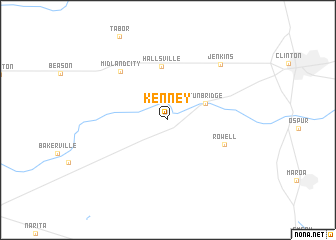 map of Kenney