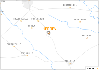 map of Kenney