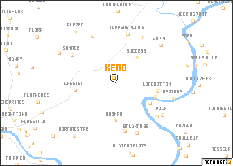 map of Keno