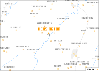 map of Kensington