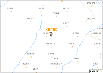 map of Kʼenso