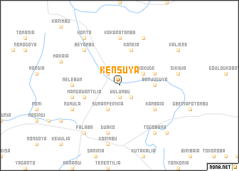 map of Kensuya