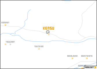 map of Kensu
