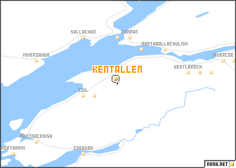 map of Kentallen