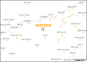 map of Kentenia