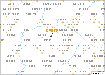 map of Kente