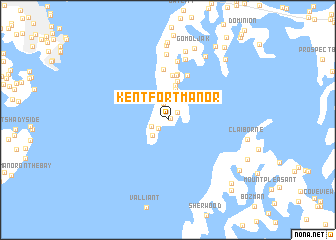 map of Kent Fort Manor