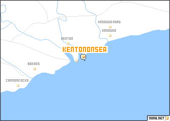 map of Kenton on Sea