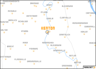 map of Kenton