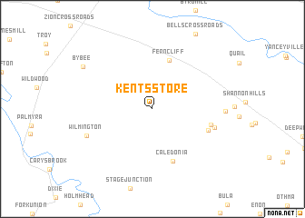 map of Kents Store