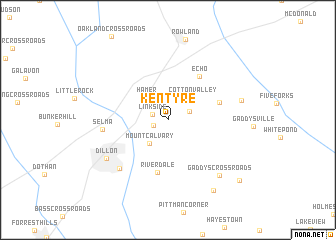 map of Kentyre