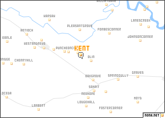 map of Kent