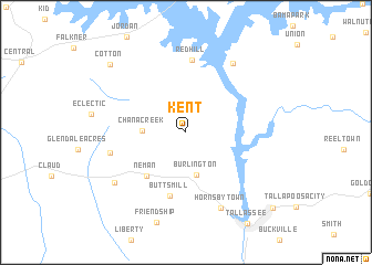 map of Kent