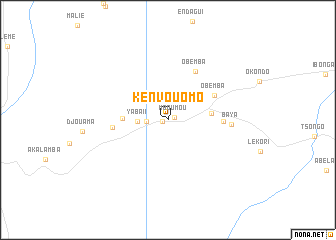 map of Kenvouomo