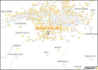 map of Kenwick Place