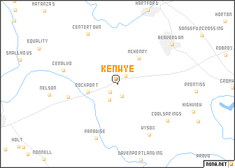 map of Ken Wye